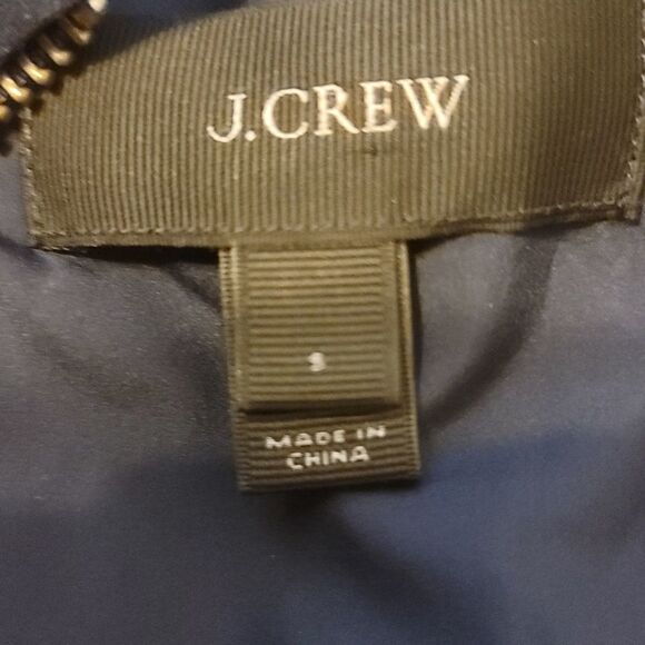 J. Crew Women's Sleeveless Full Zip Up Puffer Vest Polyester Blue Size S - Picture 10 of 10